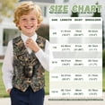 thumbnail image 7 of Garronmavis Cute Gray Camo Boys Suit Vest Lightweight Deer Sleeveless Slim Fit Casual Vests Outfit Comfortable Boy's 3 Button Formal Suit Vest Fashion Adjustable Back Strap Vests, 7 of 7