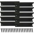 thumbnail image 1 of Tiradores de cajón ocultos de fácil instalación, aleación de aluminio antioxidante sólida y duradera para gabinetes, diseño moderno invisible negro mate, longitud de 128 mm, 1 of 5