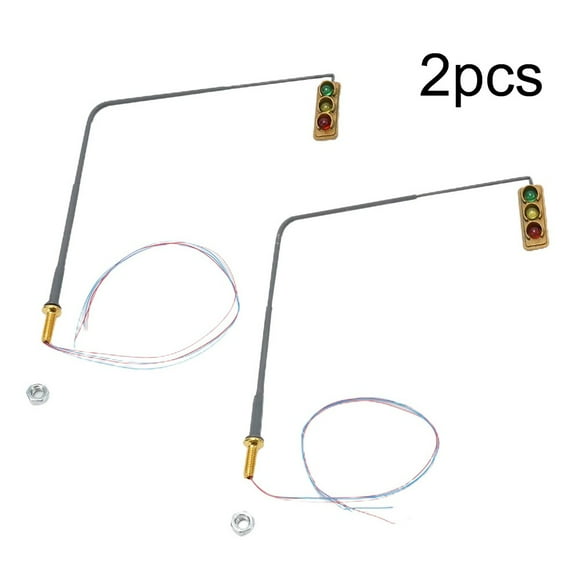 MYG 2X HO/OO Traffic Light Signal Lamp Model Train LED Model Signals 3 Lights 1:87