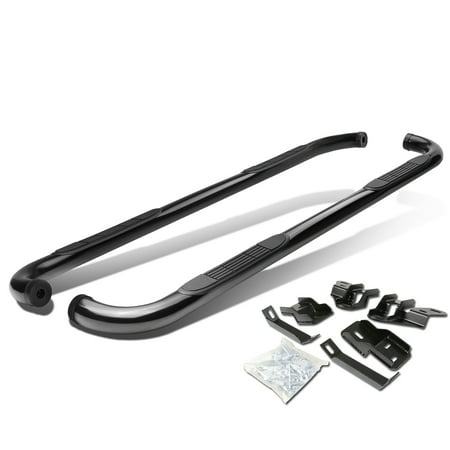 For 09-15 Dodge Ram 1500 2500 3500 Extended/Quad Cab Carbon Steel 3" Side Step Nerf Bar Running Board Left+Right 10 11 12 13 14
