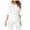 White, variant on Plus Top V Neck Sleeve Batwing Loose T Shirt Fashion Size Fold Hem Women Solid Plus Size Tops