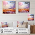 thumbnail image 4 of Designart "Horizon in Blush II" Abstract Landscape Floater Framed Wall Decor, 4 of 7