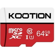 KOOTON 64GB Micro SD Card Micro SDXC UHS-I High Speed up to 80MB/s TF Card 64GB Carte Mémoire Classe 10, U1