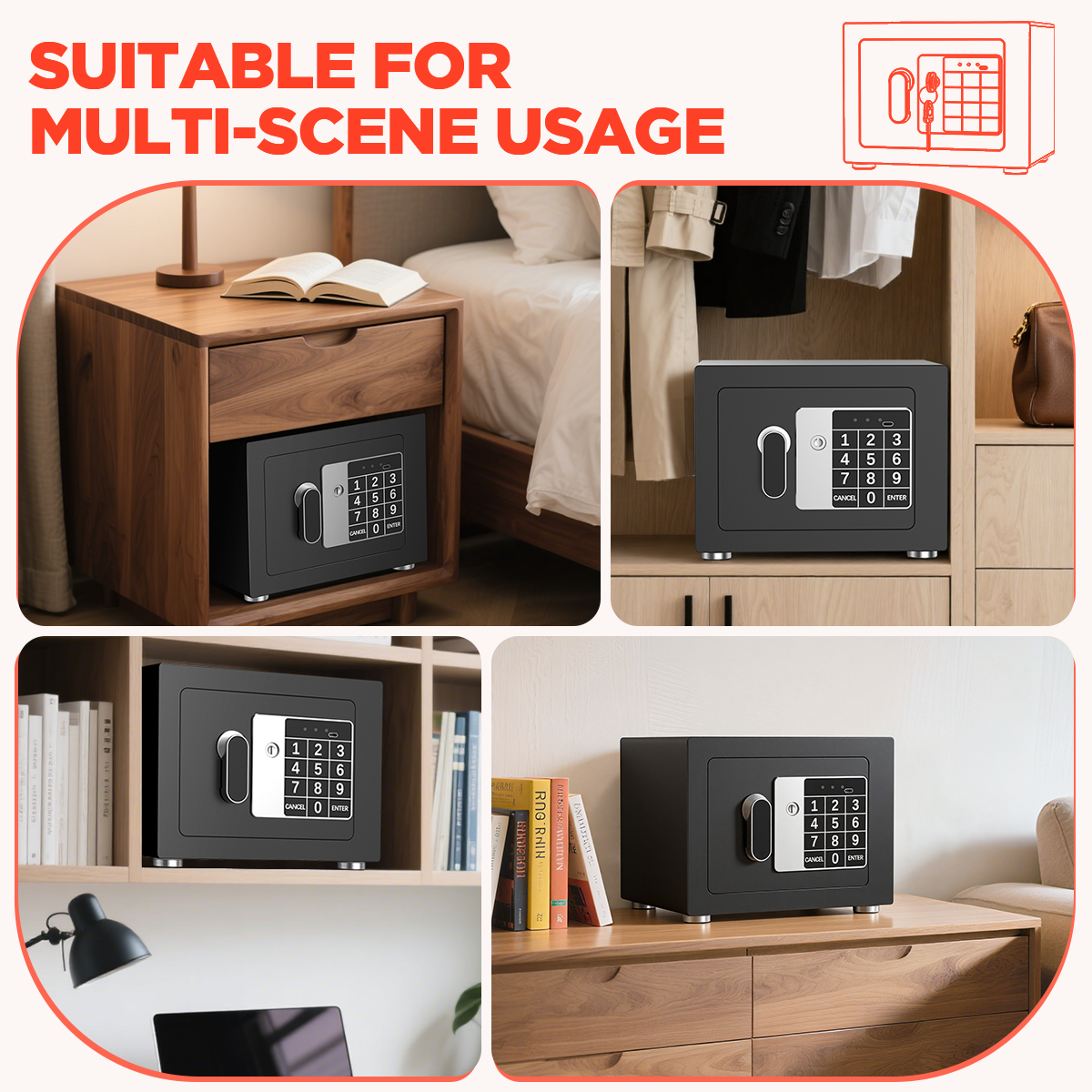 Sysenfo Digital Security Safe with Keypad photo 2