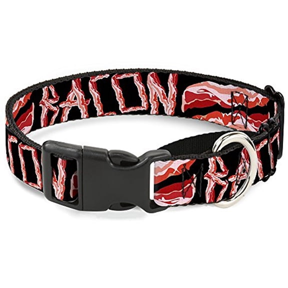 Buckle-Down Bacon with Text2 Martingale Dog Collar