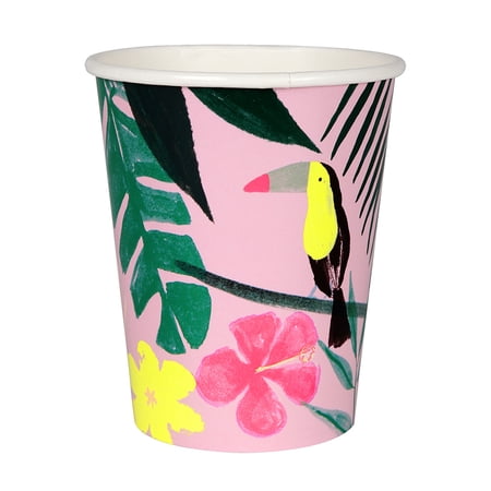 Meri Meri Pink Tropical Cups   12ct