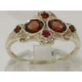thumbnail image 3 of 925 Sterling Silver Natural Garnet Womens Anniversary Ring - Size 8.25, 3 of 6