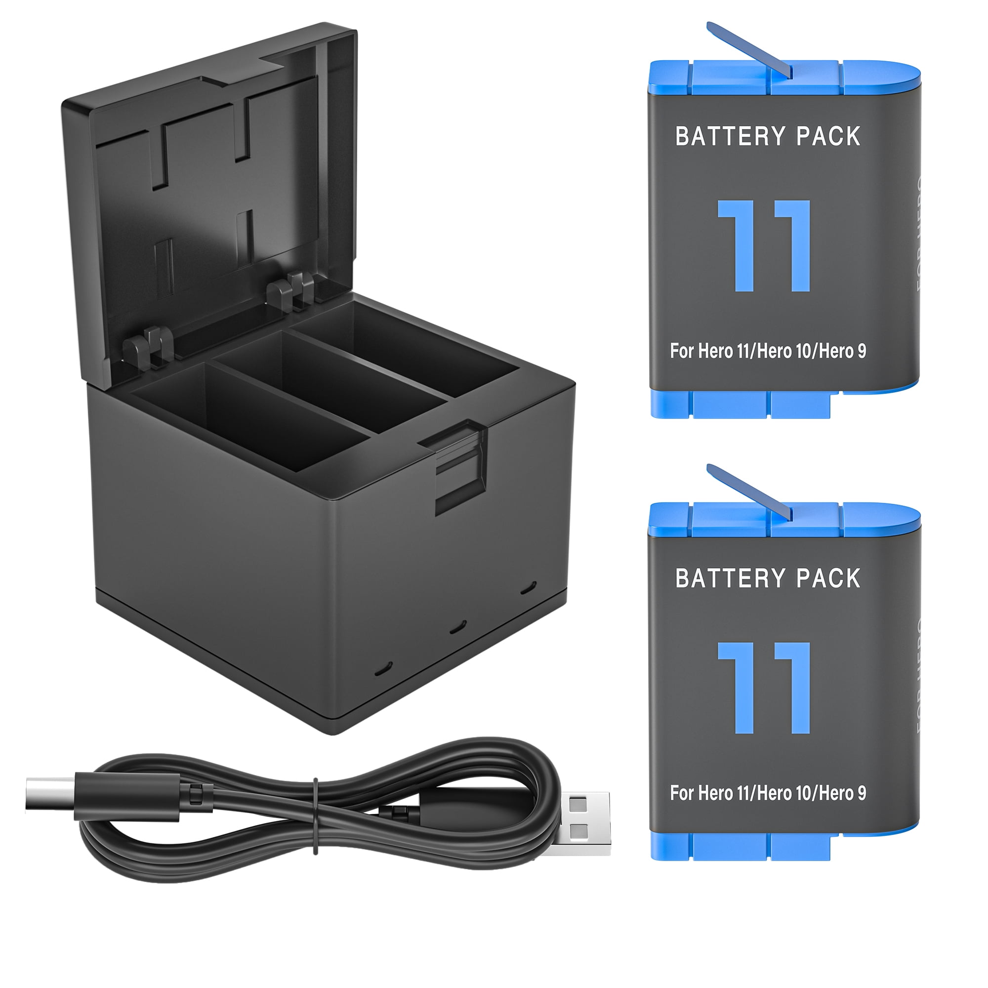 Replacement Hero 12 Battery 2-Pack Compatible with Gopro Hero 12