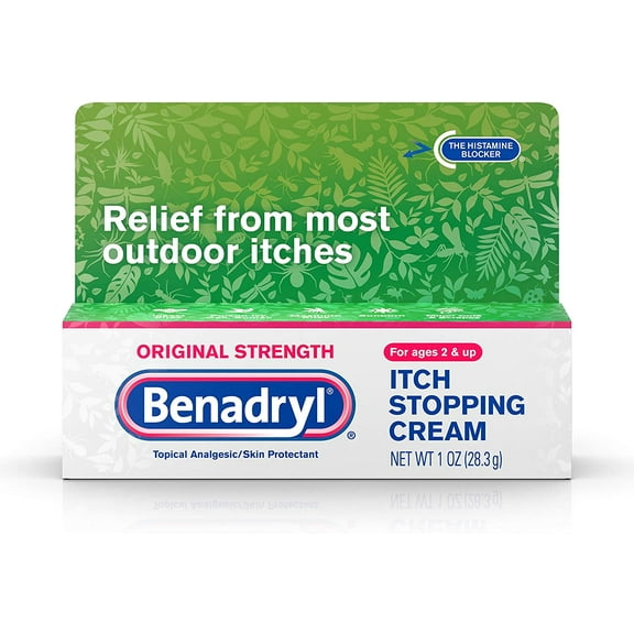 Benadryl - Itch Relief - 2% / 0.1% Original Strength Cream - 1 Each - 1 oz. Tube - McK