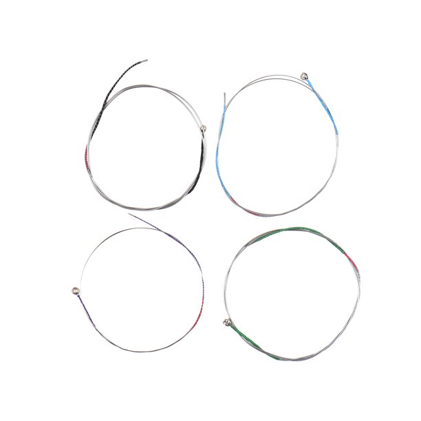 Cuerdas para instrumentos musicales Cuerdas de violín de 4 piezas para violines de 1/4-1/8, juego completo universal de herida de aleación de aluminio (GDAE), cuerda de violín Tomshoo Cuerdas para instrumentos musicales
