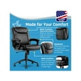thumbnail image 5 of Click365 Transform 1.0 Ergonomic Mid Back Desk Chair Bonded Leather Black, 5 of 8