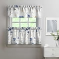 thumbnail image 2 of Wildflower Farmhouse Curtains 24 Inch Short - 3 Panel Rustic Bohemian Set with Vintage Floral Print, Rod Pocket Kitchen, 2 of 6