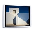 thumbnail image 2 of Designart "Beach House With Geometric Patterns In Soft Colors" Coastal Minimalism Floater Framed Canvas Wall Art, 2 of 5