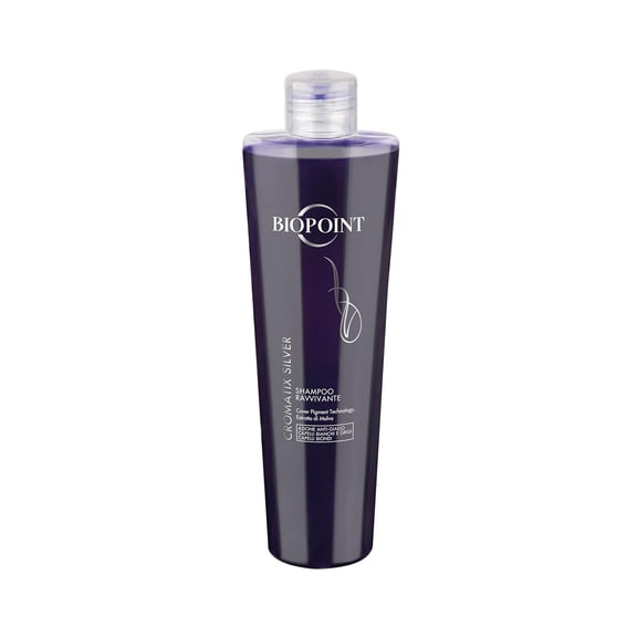 BIOPOINT Cromatix Reviving Silver Shampoo, Purple Shampoo for Blonde Hair, Blue No Yellow Toner for Bleached and Grey Hair - Shampoo Antigiallo per Capelli Biondi