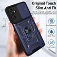 thumbnail image 6 of for Samsung Galaxy A05s 4G Case with Slide Camera Cover for Men, Military Grade Drop Phone Cover Case with Rotate Ring Kickstand for Samsung Galaxy A05s 4G SJ Blue, 6 of 14