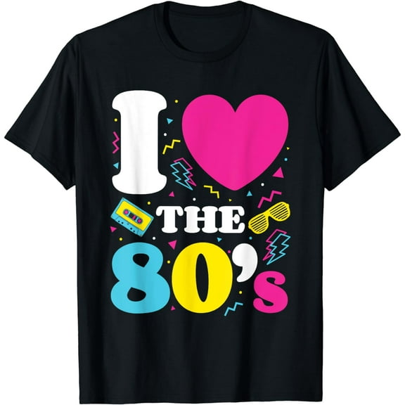I Love The 80s, 1980s, Retro Eighties Costume Party T-Shirt