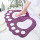 thumbnail image 5 of Alfombra De Baño Antideslizante Y Absorbente, Diseño De Pies Grandes, Poliéster, Morado, 40 X 60 Cm, 5 of 5