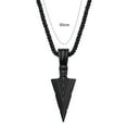 thumbnail image 5 of Soumake Arrowhead Pendant Men Necklace Vintage Alloy Chain Spearpoint Necklace Fashion Accessories Fashion, 5 of 8