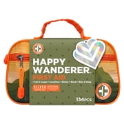Be Smart Get Prepared Outdoor First Aid - Happy Wanderer, 134 Piece