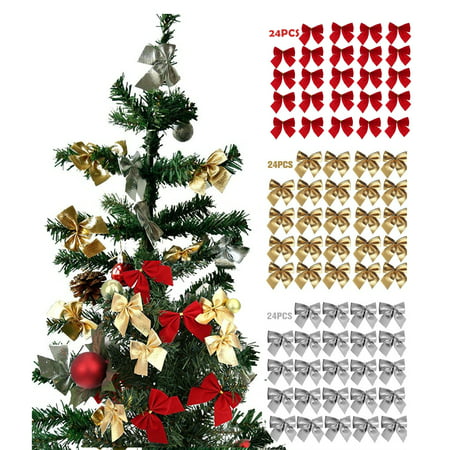  Essential  Christmas  Tree Ribbon Bows Bowknots Christmas  