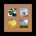 thumbnail image 2 of collage photo frame single mat with 4-3x3 openings and  black frame., 2 of 2