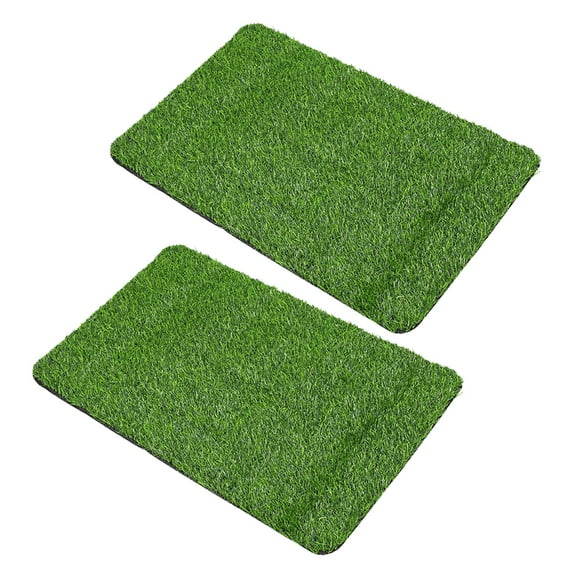 2Pcs Artificial Grass for Dogs Professional Fake Grass Pee Pad for Dog Potty Training Turf Grass for Patio Home Area Lawn Green