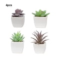 thumbnail image 4 of Matsuzay 4 unids/set de plantas artificiales para interiores en macetas, dedos verdes fáciles de hacer, pequeñas plantas artificiales en Decoración, 4 of 6