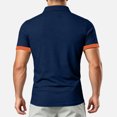 thumbnail image 5 of Yungyresw Polo Shirt for Men Slim Fit Short Sleeve Polo Contrast Trim Button Placket T-Shirt for Summer Wear Casual, 5 of 7