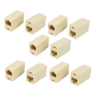 10pack RJ12 Telephone Cable Joiner Coupler Connector 10pack RJ12 Telephone Cable Joiner Coupler Connector