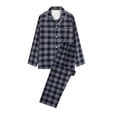 thumbnail image 1 of Gibobby Conjunto de pijamas informales para mujer, ropa para el , pijamas de pareja de otoño e invierno de algodón (Blue, M), 1 of 4