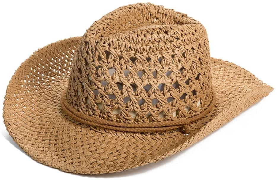 Wide Brim 11cm4.33in Straw Cowboy Hat 