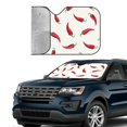 thumbnail image 2 of Yiaed Chili Print Car Windshield Sunshade Front Auto Car Front Window Sun Shade Foldable Sun Visor Shield Cover Auto Accessories for Sedan SUV Truck-Small, 2 of 5