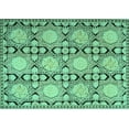 thumbnail image 1 of Ahgly Company Machine Washable Indoor Rectangle Persian Turquoise Blue Traditional Area Rugs, 5' x 7', 1 of 4