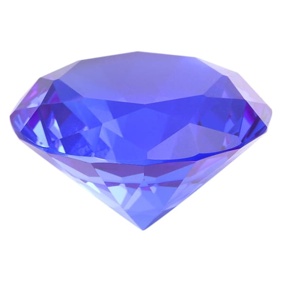 Blue Rock Crystal Square Crystal Diamonds Ornament 1Set for Wedding Home Bridal Shower Decor