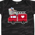 thumbnail image 4 of Inktastic Easter Red Firetruck with Pink Hearts Boys or Girls Baby Bodysuit, 4 of 5