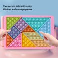 thumbnail image 3 of Bloques de Construcción Tangram Push Bubble Toys Arco iris Juguete sensorial Autismo Juego antiestrés Rompecabezas Tmvgtek Nuevos Originales, 3 of 7