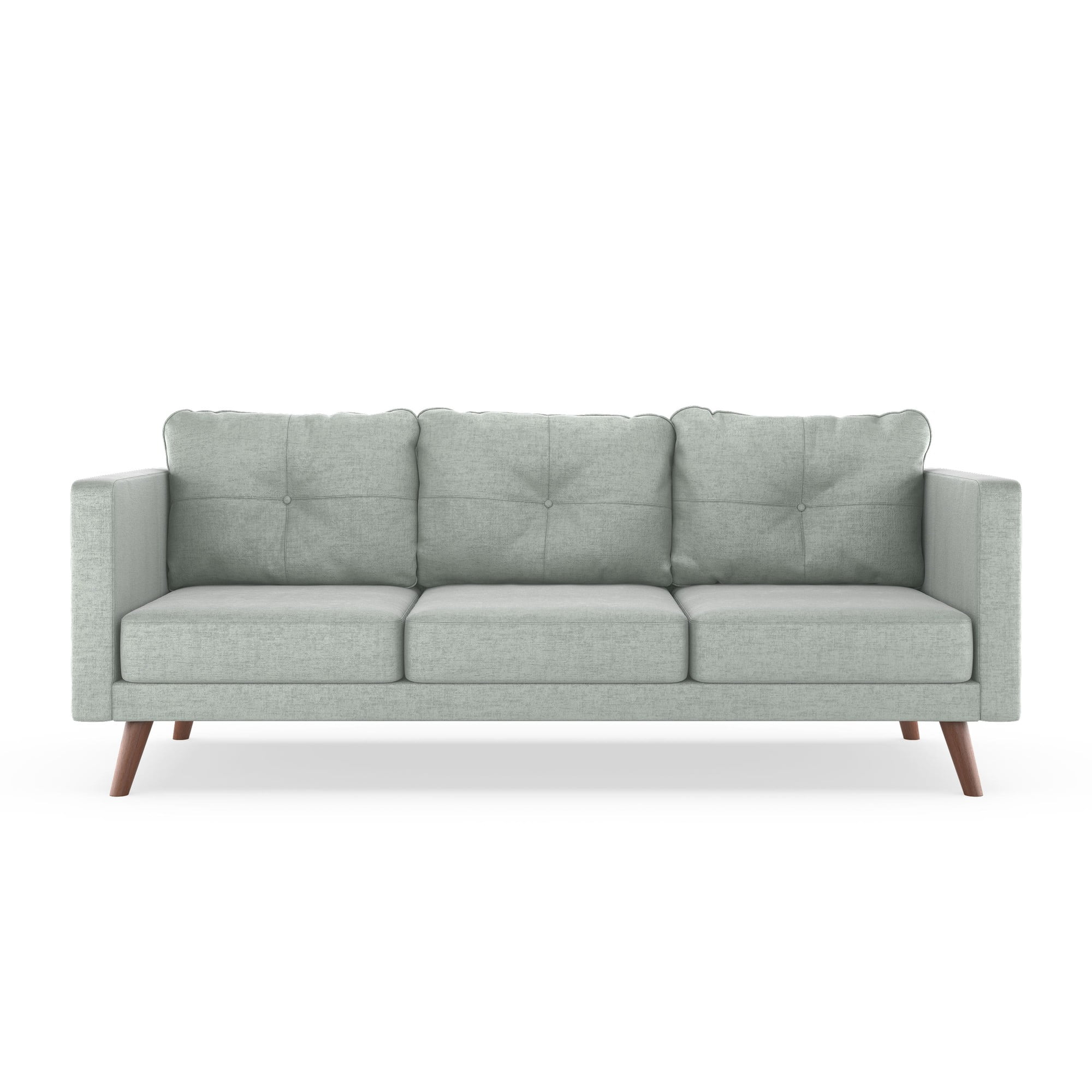 Kennedy Sofa Mod Velvet Silver Gray