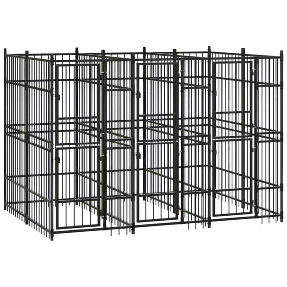Casafoyer Outdoor Dog Kennel Steel 59.5 ft