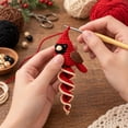 thumbnail image 4 of Cardinal Spiral Hanging Crochet Kit Full DIY Craft Supplies for Christmas Handmade Ornament Comes with Yarn Tools and Detailed Guide (Cardinal), 4 of 9