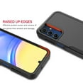 thumbnail image 3 of Samsung Galaxy A15 5G Case with Tempered Glass Screen Protector, Tekcoo Heavy Duty Rugged Shockproof Full Body Protective 2-IN-1 Phone Case Cover for Galaxy A15 5G, Black, 3 of 9