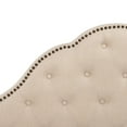 thumbnail image 4 of SAFAVIEH Beckham Modern Glam Tufted Headboard with Nail Heads, Full, Beige, 4 of 8