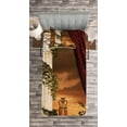 thumbnail image 3 of Ambesonne Gothic Quilted Bedspread Set 2 Pcs, Greek Scenery Sunset, Twin Size, Multicolor, 3 of 3