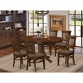 thumbnail image 4 of East West Furniture  7 Piece Kitchen Table Set- an Oval Dining Room Table and 6 Kitchen Chairs, Espresso (Seat Options) KEVA7-ESP-W KEVA7-ESP-W, 4 of 5