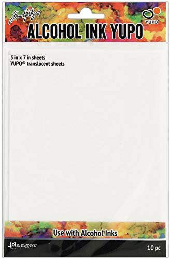 Tim Holtz Bundle of 3 Packages of Yupo Paper, White Heavystock, White Cardstock, Translucent Sheets, 10 (5x7) Sheets Each Package