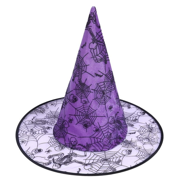 HDE Witch Hat Halloween Costume Cosplay Wicked Witch Accessory Adult One Size (Purple) Walmart