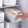thumbnail image 2 of Juego de recipientes para almacenamiento de alimentos Ronanemon con tapas para nevera, paquete de 3, 2 of 6