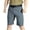 Gray, variant on Vivianyo HD Fashion Summer Shorts for Big Mens and Tall Mens Casual Fashion Quick Drying Multiple Pockets Elastic Waist Short Pants