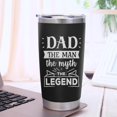 thumbnail image 5 of Fathers Day Gift for Dad Birthday Gifts for Dad From Kids Daughter Wife Retiremen Gifts for Dad Stainless Steel American Flag Tumbler Cup 20oz, 5 of 6