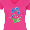 thumbnail image 4 of Inktastic Cornflower Women's V-Neck T-Shirt, 4 of 5