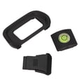 thumbnail image 4 of 3-in-1 Camera Accessory Kit: Soft ABS Eyecup Viewfinder, Hot Shoe Spirit Level & Protective Hot Shoe Cover, Compatible with Canon EOS R, EOS R10 Mirrorless Cameras – Reduces Viewing Fatigue, Blocks, 4 of 6